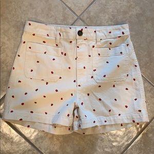 Madewell strawberry shorts